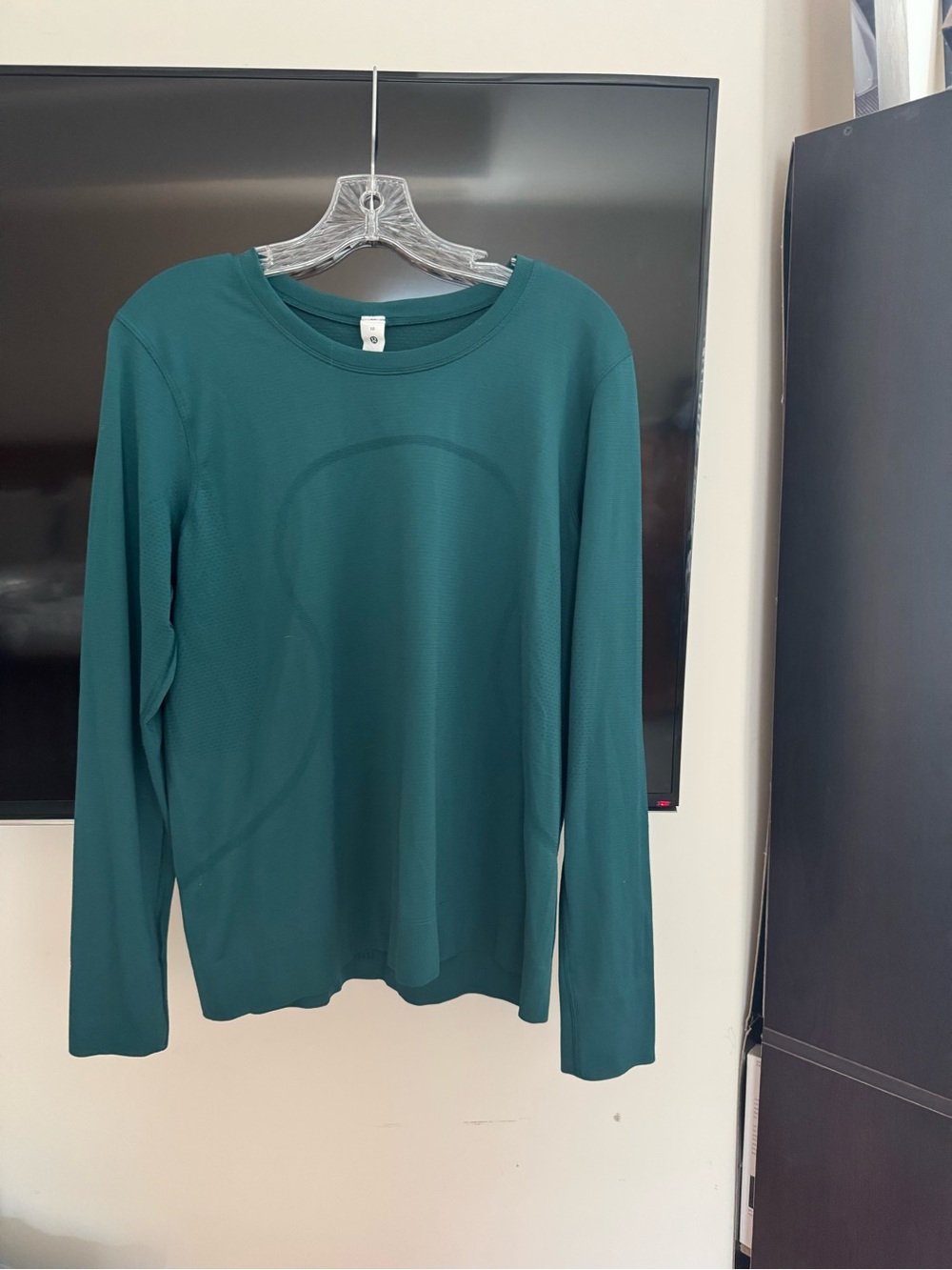 lululemon athletica Long-Sleeve Crewneck Top in Teal Green